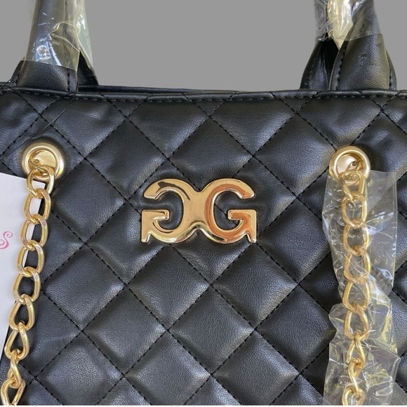 Gilda Paris Large Quilted Tote - Black NWT - Picture 7 of 8
